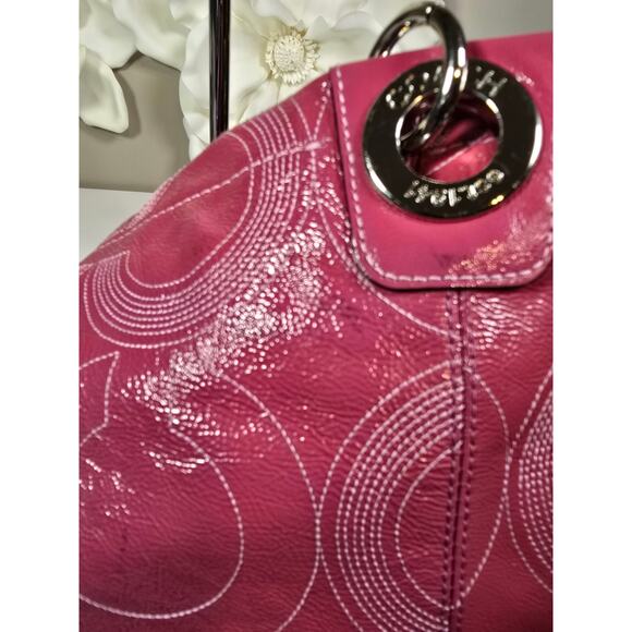 Coach 1941 Alex Pink Patent Leather Tote 14265 - Picture 9 of 10